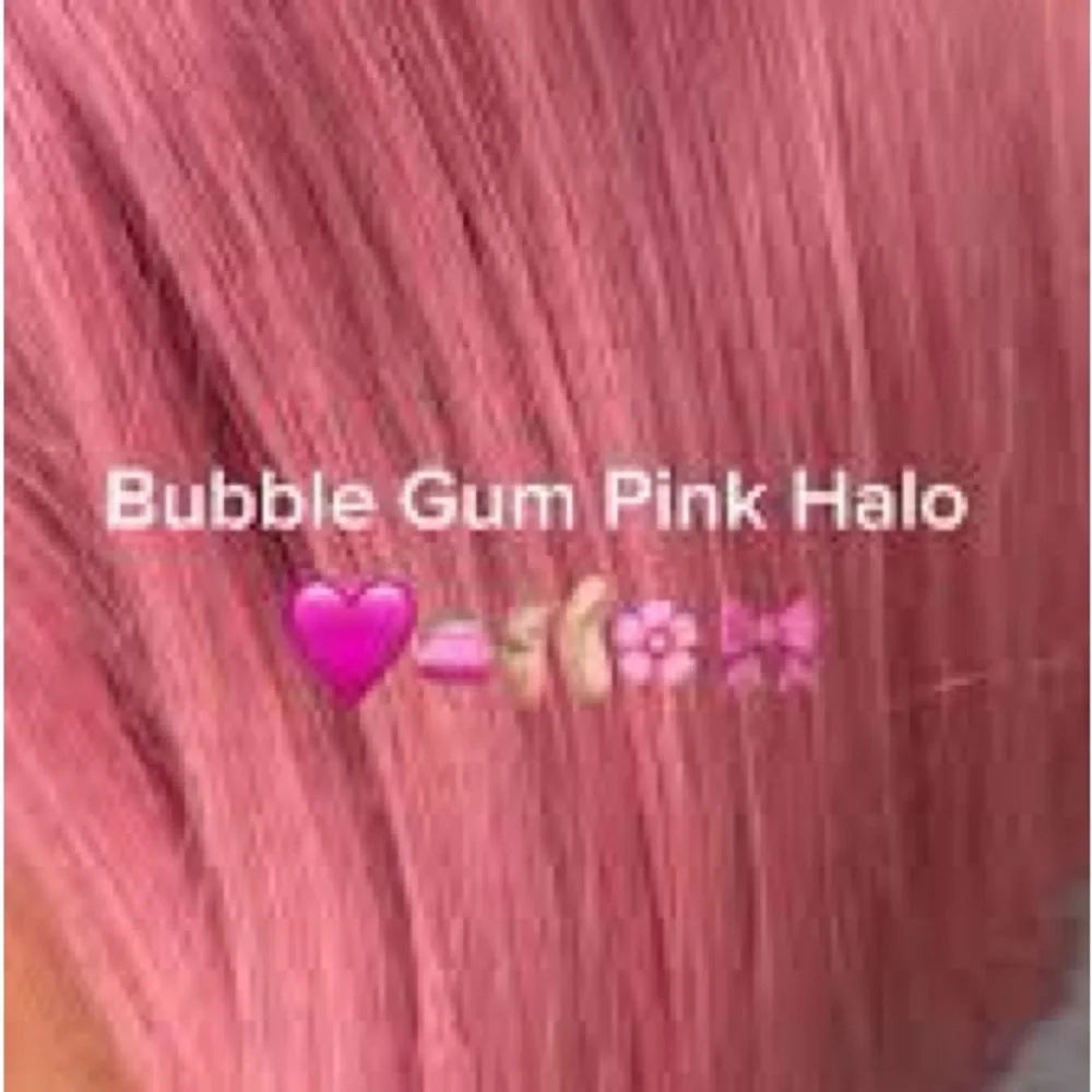 Halo Bubblegum Pink Hair Extension - Picture 2 of 10